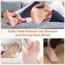Shynek 72 Pcs Callus Pads Soft Felt Callus Cushion Pads for Bottom of Foot Self Adhesive Foot Callus Cushions, Corn Pads for Feet for Men and Women Pain Relief Foot Care, Beige, Oval Shape