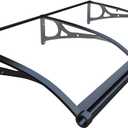 HIAPES Awning for Door Entrance, Awnings for Doors, Window Awnings Exterior Polycarbonate Cover Outdoor Front Door Patio UV/Rain/Snow Protection, Door Awnings Exterior for Porch/Patio/Deck, 40" x 80"