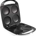 Imusa USA GAU-80300 4 Slot Electric Arepa Maker with Nonstick Surface (1,200-Watts), White