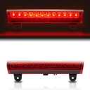 Third 3rd Brake Light, LED High Mount Stop Light Replacement for 2000 2001 2002 2003 2004 2005 2006 Chevy Tahoe Suburban/GMC Yukon XL Denali, Rear Center Cab Roof Tail Lamp, Red Lens