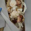 Ling's moment 8pcs Wedding Aisle Chair Decorations Artificial Pew Flowers Markers Arrangements with Cards Chiffon Ribbons Rust & Sepia Ceremony Chair Back Floral Decor Reception Church Party Outdoor