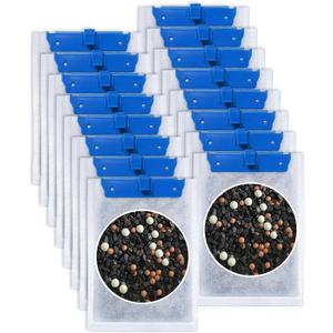 16 Pack Upgraded Medium Filter Cartridges Compatible with Tetra Whisper Filter Cartridges Medium for Aquariums 10i IQ10 PF10 Compatible with Tetra Fish Tank Filters with Three Top Materials