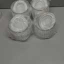 MedoouHait Glass Cups with Lids Set of 4, 13.5oz Thick Drinking Glasses, Heavy Duty Glass Tumblers, Stackable Food Storage Jars, Clear Picardie Style Glassware