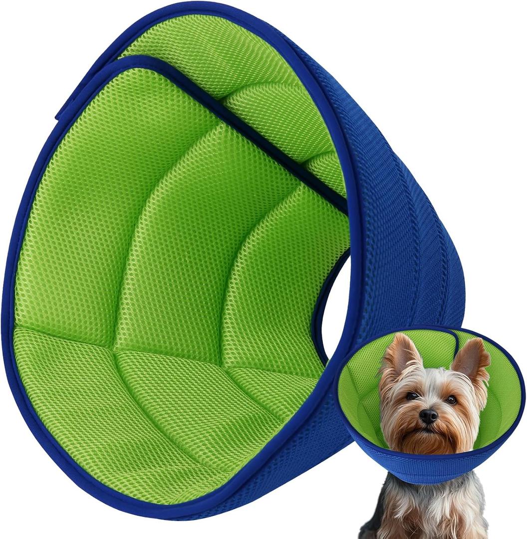 Soft Dog Cone Collar After Surgery Alternative for Dogs to Stop Licking, Comfy Collars for Large/Medium/Small Pet/Cat, Comfortable Elizabethan Neuter Recovery E Cones of Shame Neck & Head Ecollars (S (Fit 6.6-11 lb Dog))