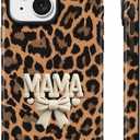 Lumen for iPhone 15 Case, Compatible with MagSafe, Leopard Print Mama Mama