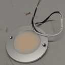 Armacost Lighting Disc Low Profile Under Cabinet LED Puck Light, Matte Silver 2700K 212415