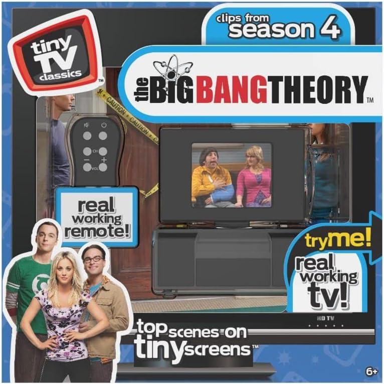 New Fall '21 - Tiny TV Classics - The BigBangTheory Edition - Newest Collectible from Basic Fun - Watch top Scenes on a Real-Working Tiny TV (with Working Remote)!