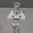 Pipe Adapter Pole Mount for Starlink Gen 3, Adjustable Pole Mount Adapter Kit for Starlink Standard Dish V3, Aluminum Alloy, White