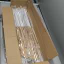 4pcs 5 Arm Acrylic Candelabra,Clear Candle Holder for Wedding,45.7inch Tall Floor Candle Holders for Ceremony Birthday Party Home Decoration Fit 0.8 LED Candles