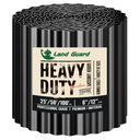 Land Guard Corrugated Garden Edging Border, 6" × 100' Landscape Paver Edging, Tall Landscape Edging, Fence for Garden, Flower Bed, Lawn and Landscape Edging (Black)