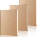 3 Pack B5 Blank Notebook Journals 7.6" x 10", 160 Pages/80 Sheets, Unlined Hardcover Sketchbook Kraft Travel Journal for College, School, Office
