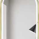 Piegricdiat Decorate Makeup Mirror with Light, Bathroom Mirror with Touch Screen, Three-Speed Color Change, Dressing Table Mirror(Color:Without Light)