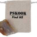 PSKOOK Flint Steel Striker Kit Primitive Fire English Flint Stone Steel Striker(Flint 1PC)