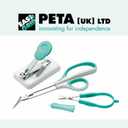 Peta Table Nail Clipper PNC-3 - Mounted and Non-Slip - Plastic Base with Rubber Feet - for Anyone with Poor Hand Control, Weak Hand Strength and Tremors