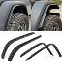 Front & Rear Fender Liner Fender Trim Extension Protector for Jeep Gladiator Mojave & Rubicon 4 Pcs