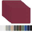 OAZ 8 Pieces 7.87 x 5.9 inch Nylon Repair Patches Nylon Fabric Patch Self-Adhesive Fabric Repair Tape Waterproof Lightweight Outdoor Gear Patch Kit for Down Jacket Clothing Tent Bag (Burgundy)