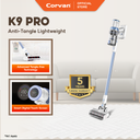 Cordless Vacuum Cleaner, 175AW Stick Vacuum with Intelligent Display, 50Min Runtime Vacuum Cleaner for Home, Anti-Tangle & Auto Mode, Rechargeable Vacuum for All Types of Floor, K9 Pro