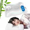 Flawless Face Beauty Pillow - Anti-Aging & Anti Wrinkle Memory Foam Neck Pillow - Cervical Pillow for Neck and Shoulder Pain Relief with 100% Bamboo Pillowcase - Perfect for Back and Side Sleepers