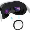 VR Myopia Glasses Lenses for Quest 3, Maxonar Lenses Insert Compatible with Meta Quest 3, Easy-to-Install SPH:-2.50 (One Lens)