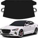 Autovir Windshield Snow Cover for Ice and Snow Car Windshield Cover for Winter Frost, Ice & Snow Protection Waterproof Frost Shield Windshield Protector for Cars, SUVs & Trucks (69x42 inches)