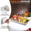 VEVOR 6 Pack Full Size Stainless Steel Hotel Pans, 2.5 inch Deep Steam Table Pans, 0.8mm Thick Anti-Jam Commercial Food Pans for Steam Tables, Restaurants,Catering Food Storage Metal Pan