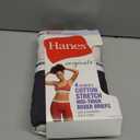 Hanes Originals Womens Mid-Thigh Boxer Brief Pack, Stretch Cotton Underwear, 4-Pack (XX-Large, Fashion Color Mix)
