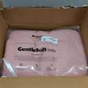 Bedsure Gentlesoft 100% Cotton Blanket Queen Size for Bed - Cooling Breathable and Soft for Summer, Thick Cozy Waffle Weave Blanket Gifts for Women, Light Pink, 90x90 Inches