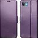 for iPhone 7/8/SE Case Wallet with RFID Blocking Card Holder, PU Leather Kickstand Protective Flip Phone Cover Fit for iPhone 7/8/SE 4.7" Purple