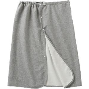 Yodilala Unisex Full Open Adult Diaper Skirt, Waterproof, Adjustable, Reusable Incontinence for Adults, Elderly, Children(Grey,M)