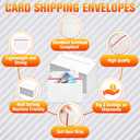 150 Pack Rigid Mailers, 7"x4.35" Trading Card Shipping Envelopes for Collectors & Sellers, Perfect Size Lightweight Shipping Envelopes for Toploaders and Semi-Rigid Holders,Protector Supplies