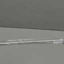 Kenney KN55250 Davenport Ball End Petite Caf Decorative Window Curtain Rod, 28-48" Adjustable Length, White Finish, 1/2" Diameter Steel Tube