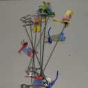 12PCS Fake Dragonfly Pole Clips,4 Color SetDragonfly Clip, Outdoor 3D Dragonfly Garden Decorative Clips,Dragonfly Clip Decorative Crafts, Outdoor Dragonfly Decoration For Garden Decoration (12PCS)