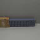 Employee Time Card Rack, 25-Slot Wall Mount Metal Holder, Fits Standard 3.54.5 Cards, Numbered Pockets, 30 Tall Gray-Blue for Office, Warehouse, Factory Attendance Tracking