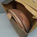 Public House Large Wooden Salad Bowl Set 12.5 Inch with Serving Utensils, Tray Lid and Carry Strap. Acacia Wood Large Salad Bowls Ideal for Fruits and Dishes, Wooden Bowls for Food, Serving Bowl (Natural)