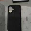 SHIELDON Case for iPhone 16 6.1" 2024, Genuine Leather Wallet Magnetic Cover RFID Blocking Card Slot Kickstand Shock-Absorbent TPU Phone Holder Case Compatible with iPhone 16 5G - Pebbled Black