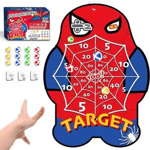 Large Dart Board for Kids – Creative Net Pattern Design with Math Challenge Zones ×2 and ÷2, Colorful Sticky Ball Target Toy for Boys and Girls Ages 4–8, Safe Indoor Outdoor Party Game
