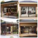 LOOBANI Magnetic Garage Door Screen 10x8 Ft: Heavy Duty Garage Screen Door for 1 car Garage, Retractable Roll Up Garage Net Screen for Patio, Hand-Free, Easy Install, Keep Bugs Out & Air in