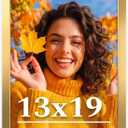 13x19 Picture Frame for Wall Display, 13x19 Gold Picture Frame with Shatter Resistant Plexiglass, Stable and Sturdy 13 x 19 Poster Frame for Wall Display, Handpicked Gift Collection, 1 Pack
