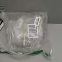 MECCANIXITY Round Plastic Design Bowl 6.5 Inch Flower Arrangement Base for Centerpiece Decorating, Green Pack of 4