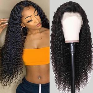 28 Inch Lace Front Wigs Black Human Hair Wave Curly Glueless 13x4 HD 180% Density Pre Plucked Natural Wigs for Women Girls