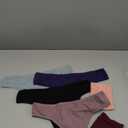 FINETOO Cotton Thongs for Women Soft Low Rise Sexy Thong Ladies Panties Womens Underwear 6 Pack XL