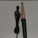 Hair Curling Wand, 0.5-1Inch Tapered Curling Iron, Professional Ceramic Hair Curler Wand with Heat-Resistant Glove, Dual Voltage (Pink) (Gold)