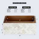 Handicrafts Home Decorative Organizer Box 10x5 – Large Keepsake Box with Lid, Modern Decorative Storage Box, Bohemian Coffee Table Décor, Jewelry & Memory Box, Decorative Accent Box for Home Décor