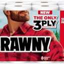 Brawny Tear-A-Square 3-Ply Paper Towels, 8 Double Rolls = 16 Regular Rolls, Strong, Absorbent, and Durable with 3 Sheet Sizes (Quarter, Half, Full)