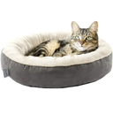 Love's cabin Round Donut Cat and Dog Cushion Bed, 20in Bed for Cats or Small Dogs, Anti-Slip & Water-Resistant Bottom, Super Soft Durable Fabric Pet Beds, Washable Luxury Cat & Dog Bed,
Dark Grey