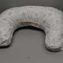 Boppy Nursing Pillow - Firm, Ergonomic U-Shaped Bottle and Breastfeeding Pillow with High Lift for Comfort and Support, Spacious Surface - Gray Gentle Leaves