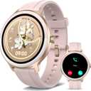 YMZ Smart Watch for Men Women, 1.27" HD Touchscreen Fitness Tracker, Bluetooth Calling, 100+ Sports Modes, Sleep Monitor, IP68 Waterproof, Compatible with Android & iOS (Rose pink)