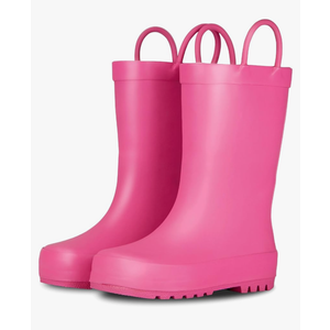 Lone Cone Premium Natural Rubber Rain Boots for Toddlers and Kids with Solid Design 4T