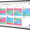 Digital Calendar, 15.6 inch Wall Planner & Chore Chart, Rechargeable Full HD Touchscreen Display, Portable Smart Family Organizer, Event Planner, Perfect for Family Schedules - Wall Mount Included, No Subscription (Black)