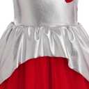 IBTOM CASTLE Baby Girl 1st Halloween Dress Birthday Cake Smash Layered Tulle Princess Tutu Cosplay Spider Web Costume (12-18 Months, Sliver)